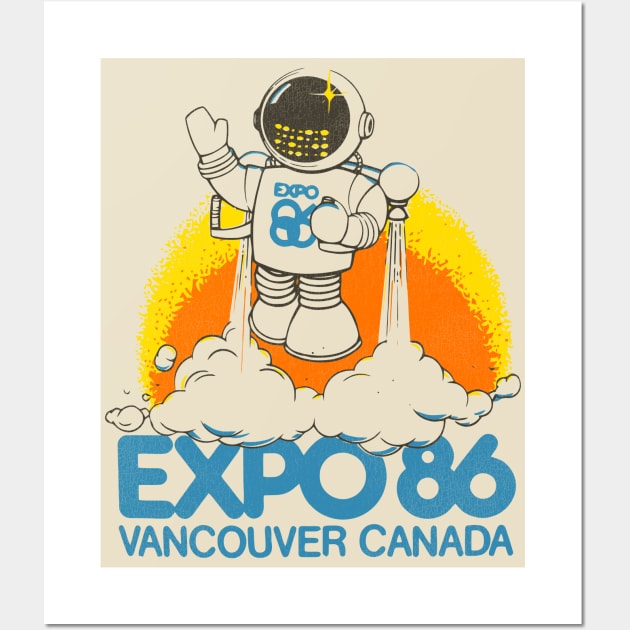 Retro Defunct Expo 86 World's Fair Vancouver Canada Wall Art by darklordpug